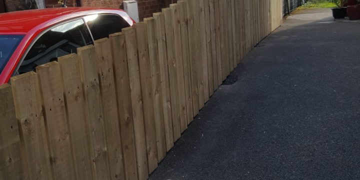 New fence fitted of Kennedy way
