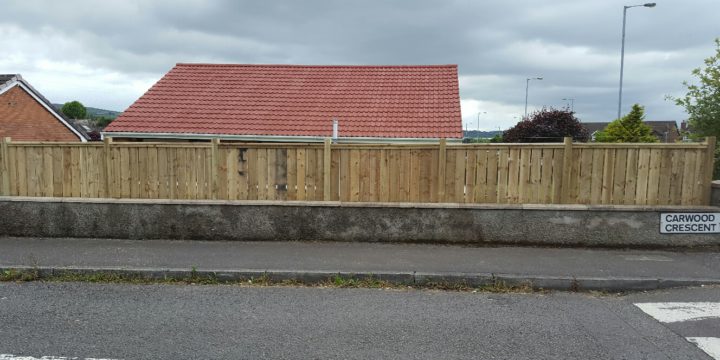 New fence fitted in Glengormley